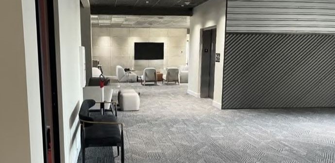 Commercial Installation- Carpet in office